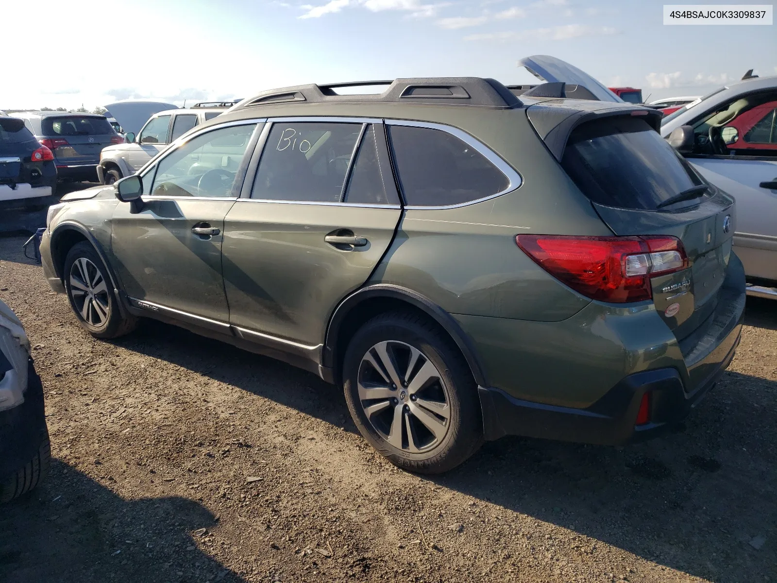 2019 Subaru Outback 2.5I Limited VIN: 4S4BSAJC0K3309837 Lot: 67571804