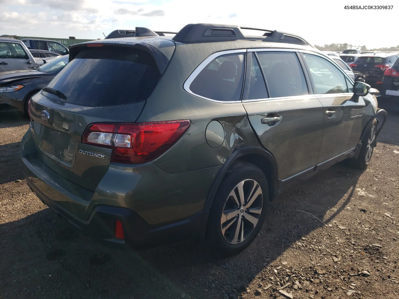 2019 Subaru Outback 2.5I Limited VIN: 4S4BSAJC0K3309837 Lot: 67571804