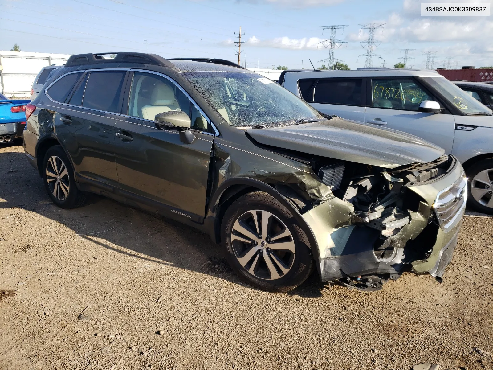 4S4BSAJC0K3309837 2019 Subaru Outback 2.5I Limited