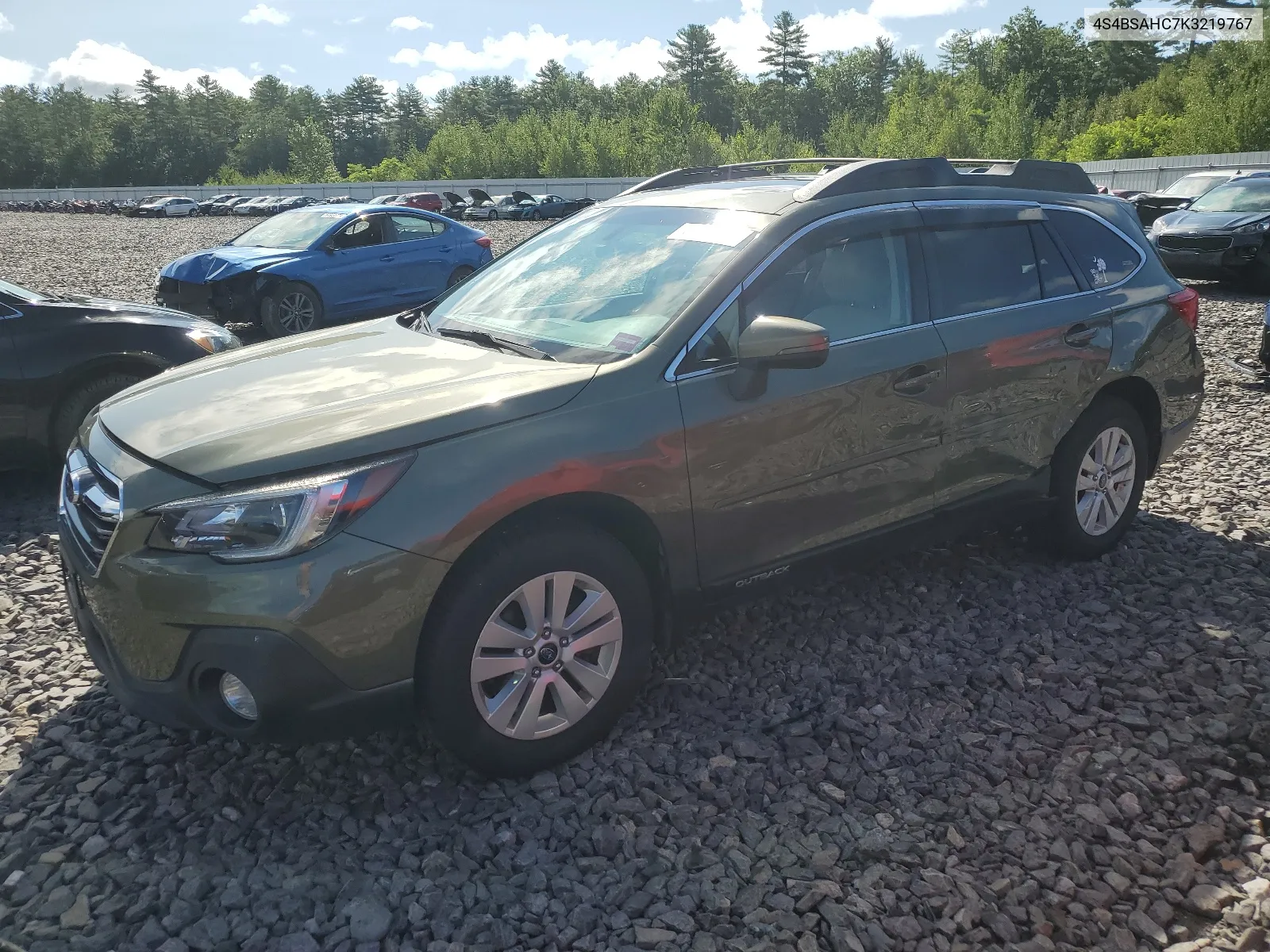 2019 Subaru Outback 2.5I Premium VIN: 4S4BSAHC7K3219767 Lot: 67760964