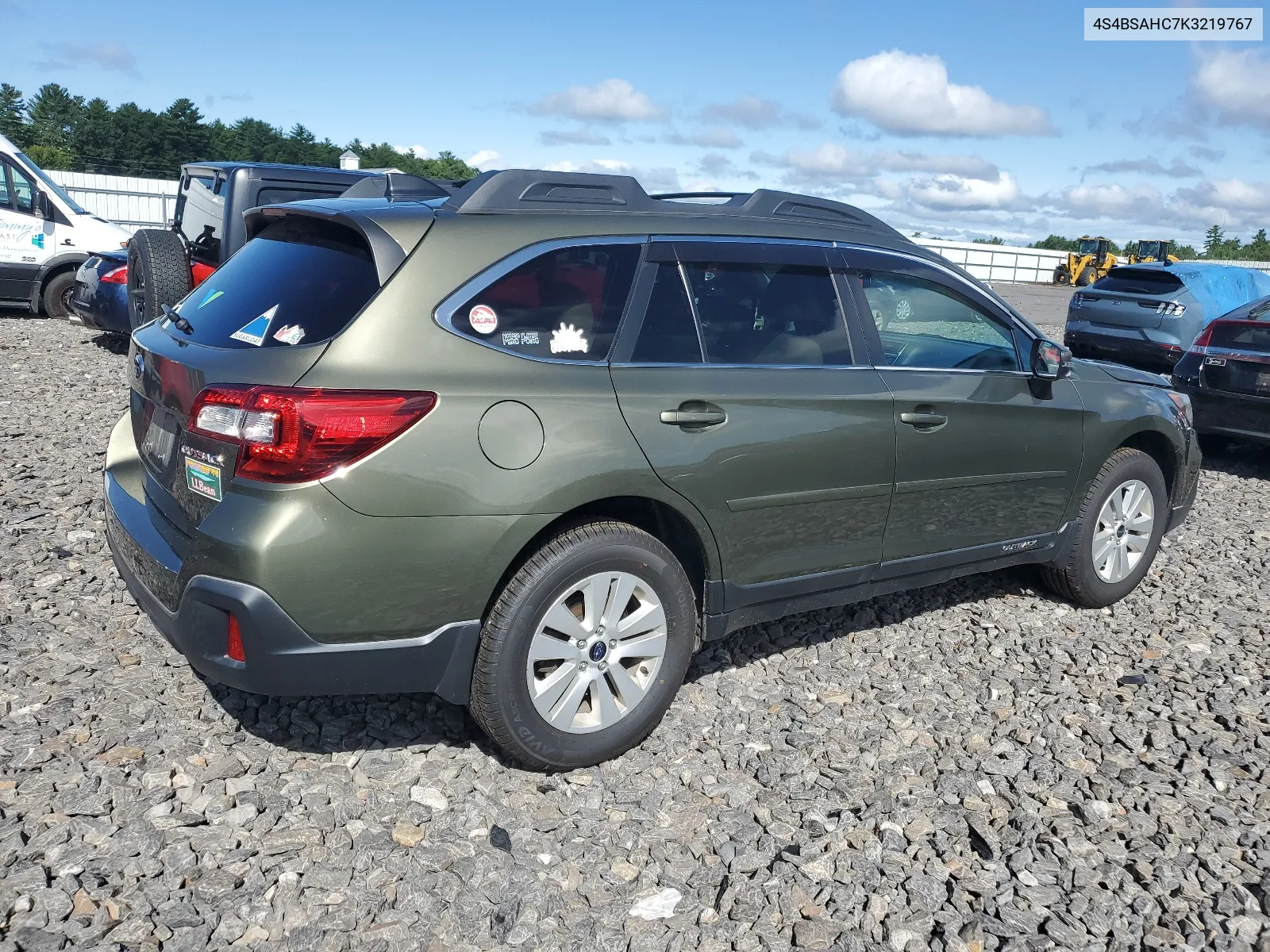 2019 Subaru Outback 2.5I Premium VIN: 4S4BSAHC7K3219767 Lot: 67760964