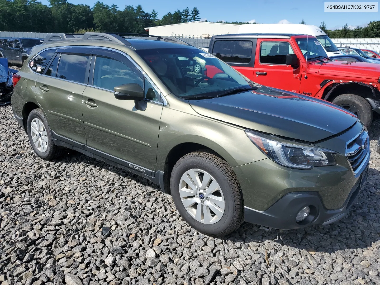 2019 Subaru Outback 2.5I Premium VIN: 4S4BSAHC7K3219767 Lot: 67760964