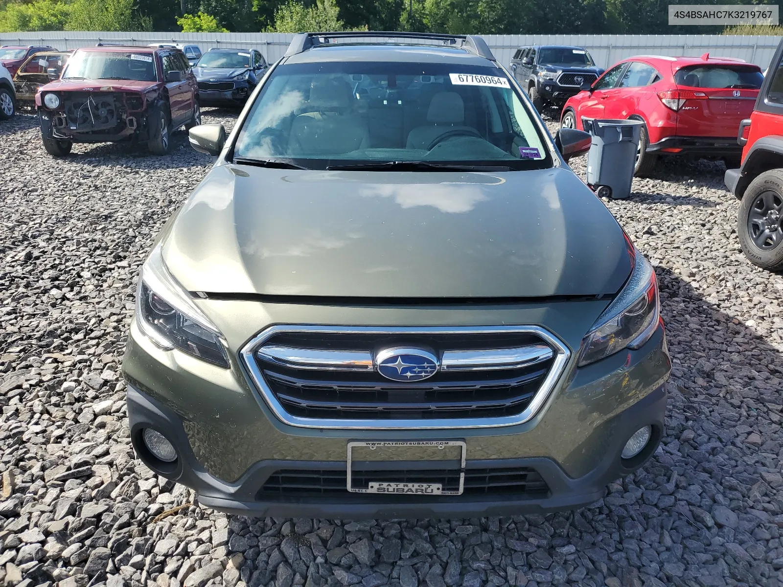 4S4BSAHC7K3219767 2019 Subaru Outback 2.5I Premium