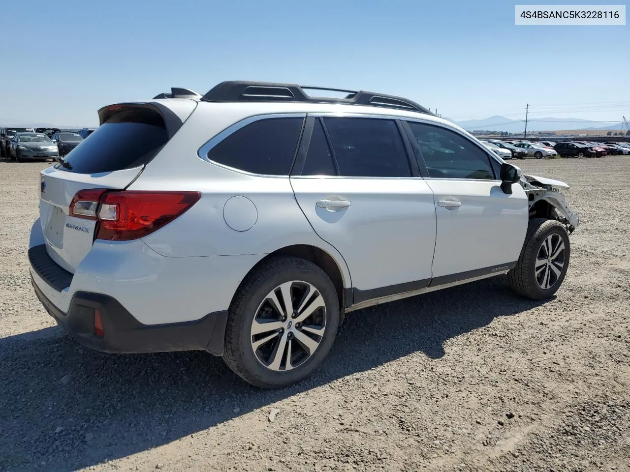 2019 Subaru Outback 2.5I Limited VIN: 4S4BSANC5K3228116 Lot: 68075594