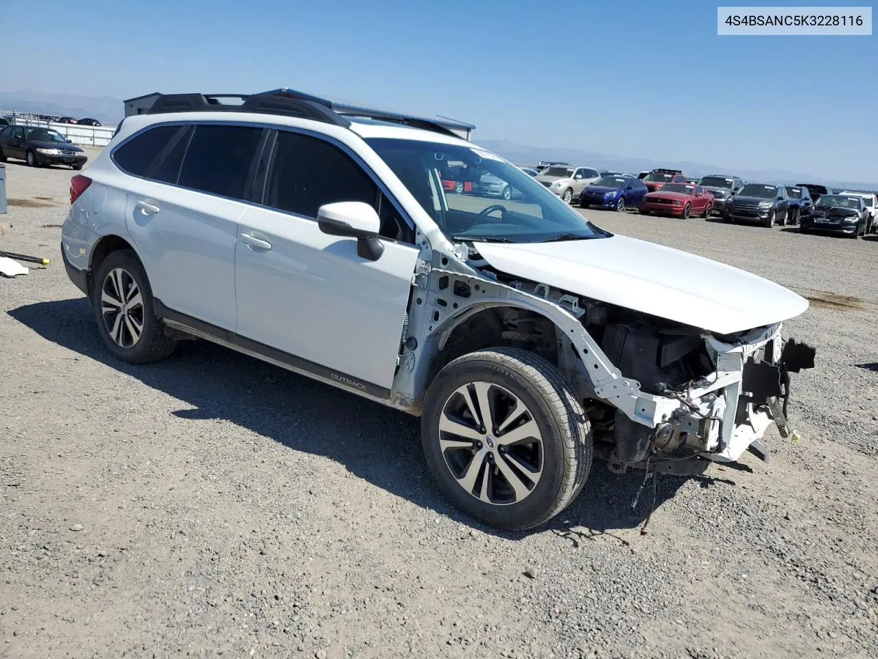 4S4BSANC5K3228116 2019 Subaru Outback 2.5I Limited