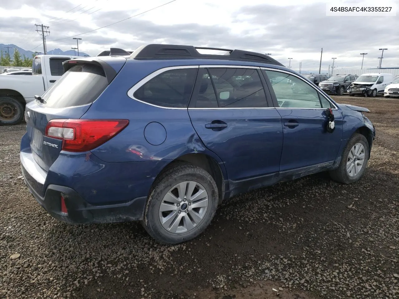 2019 Subaru Outback 2.5I Premium VIN: 4S4BSAFC4K3355227 Lot: 69096144