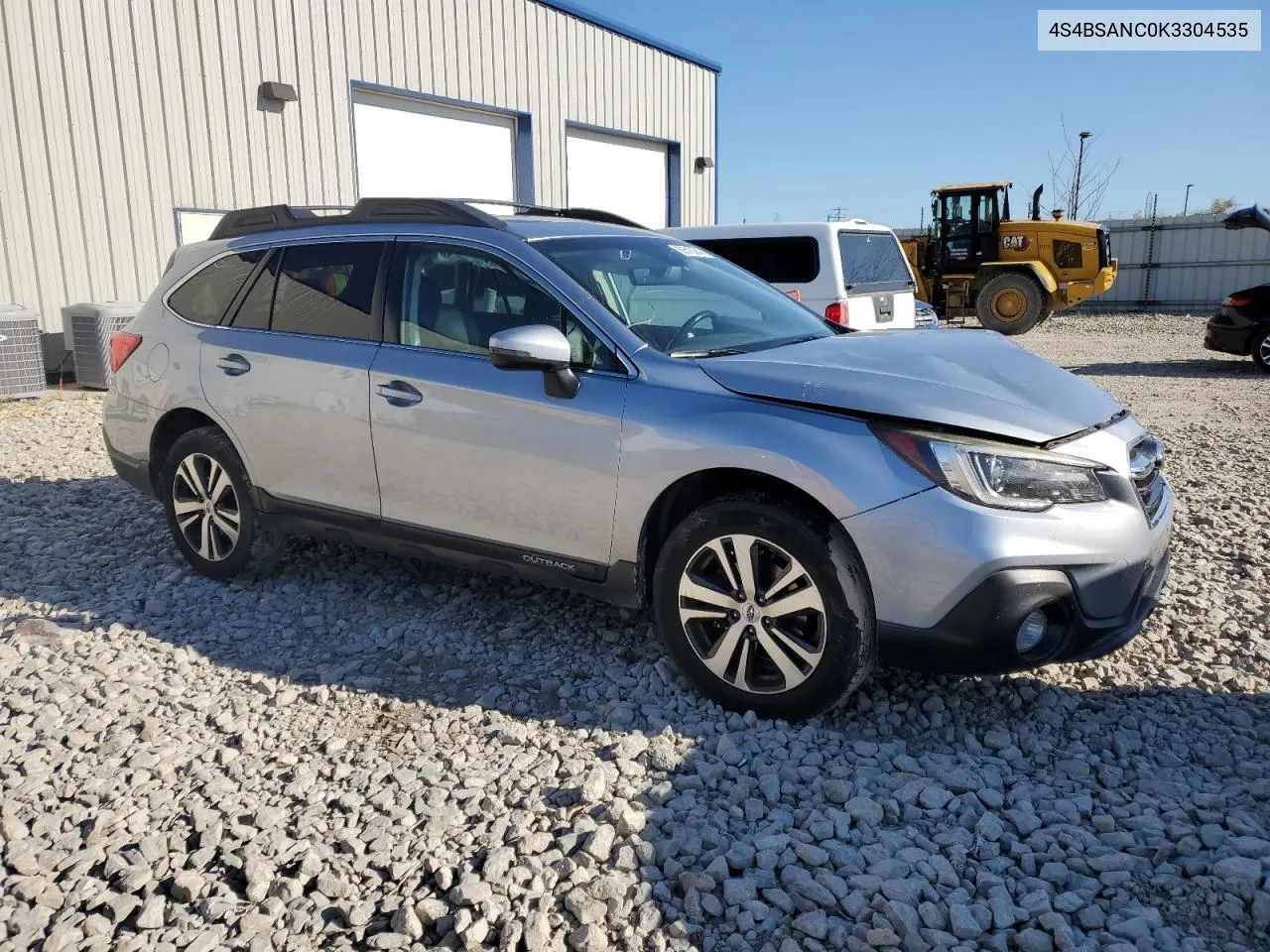 4S4BSANC0K3304535 2019 Subaru Outback 2.5I Limited