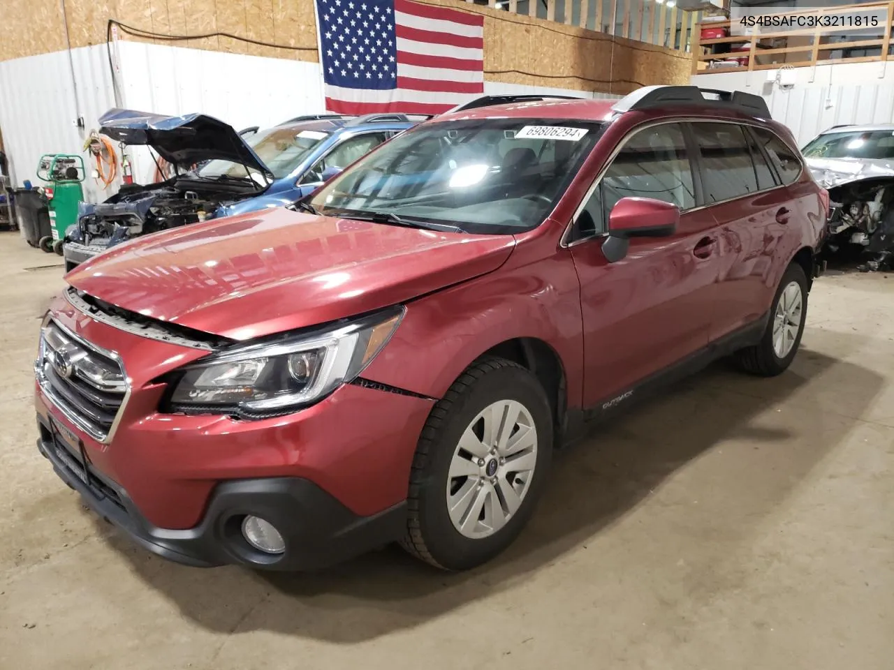 4S4BSAFC3K3211815 2019 Subaru Outback 2.5I Premium