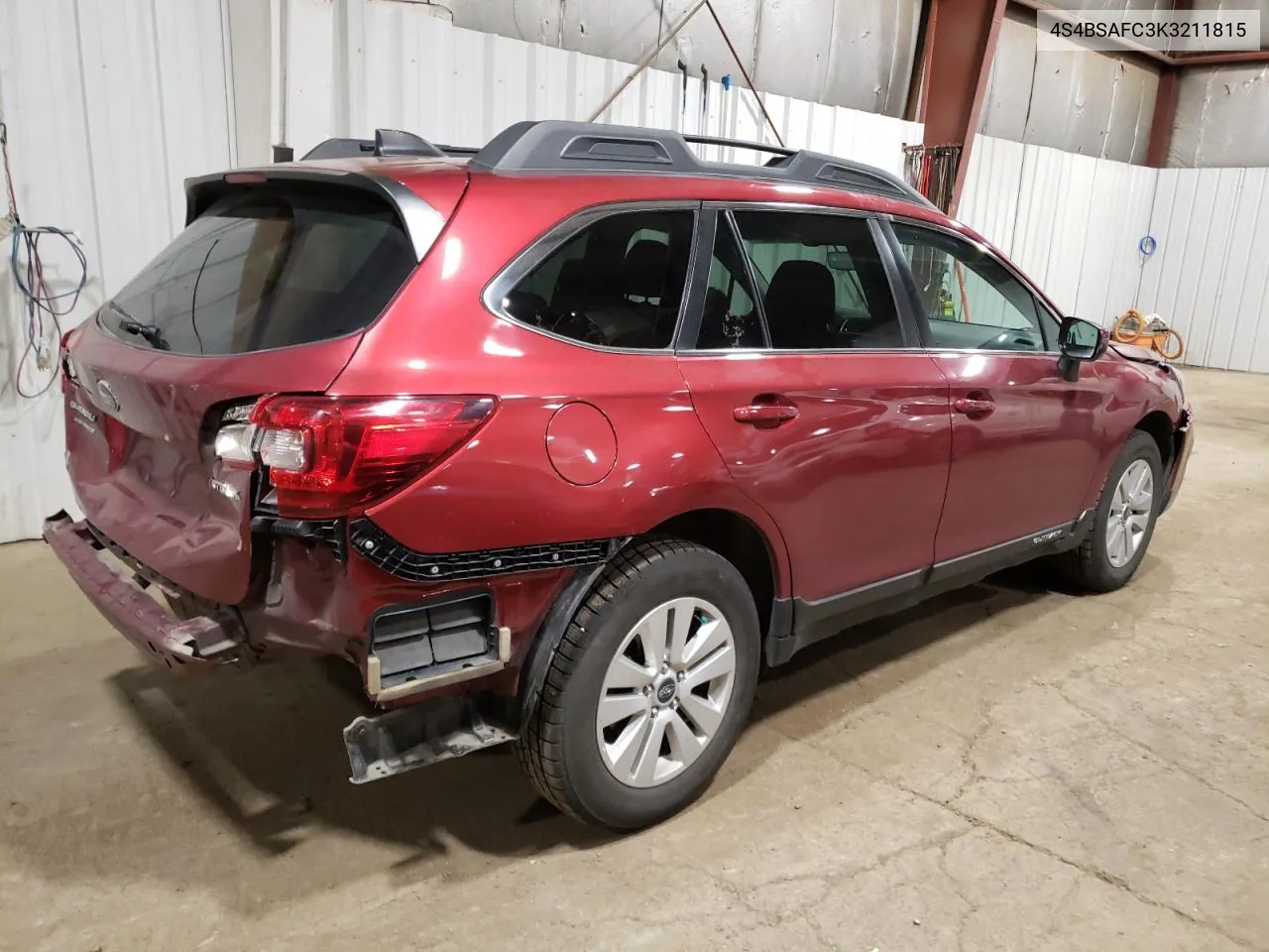 2019 Subaru Outback 2.5I Premium VIN: 4S4BSAFC3K3211815 Lot: 69806294