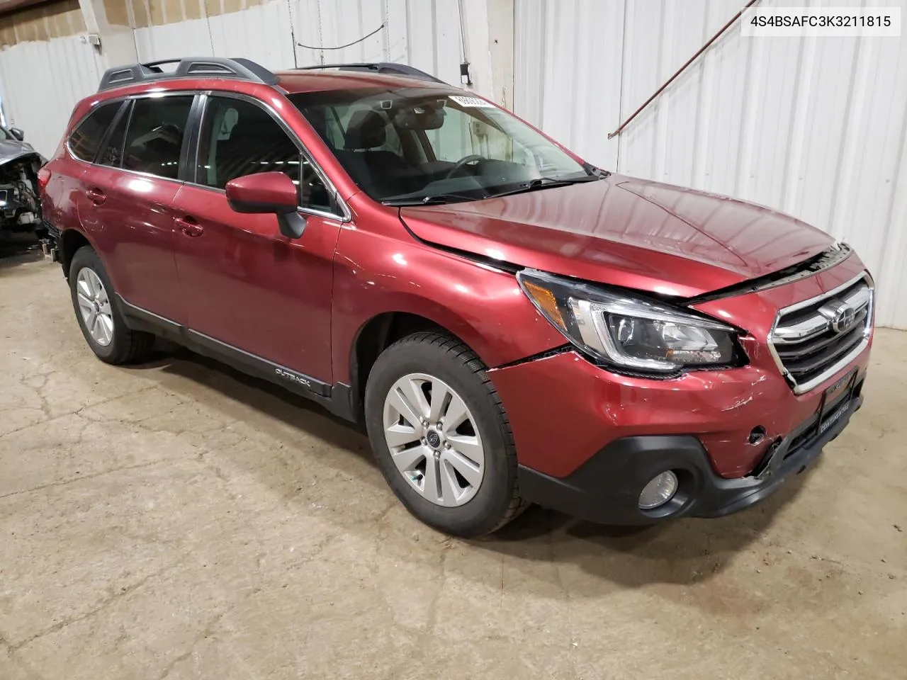 4S4BSAFC3K3211815 2019 Subaru Outback 2.5I Premium