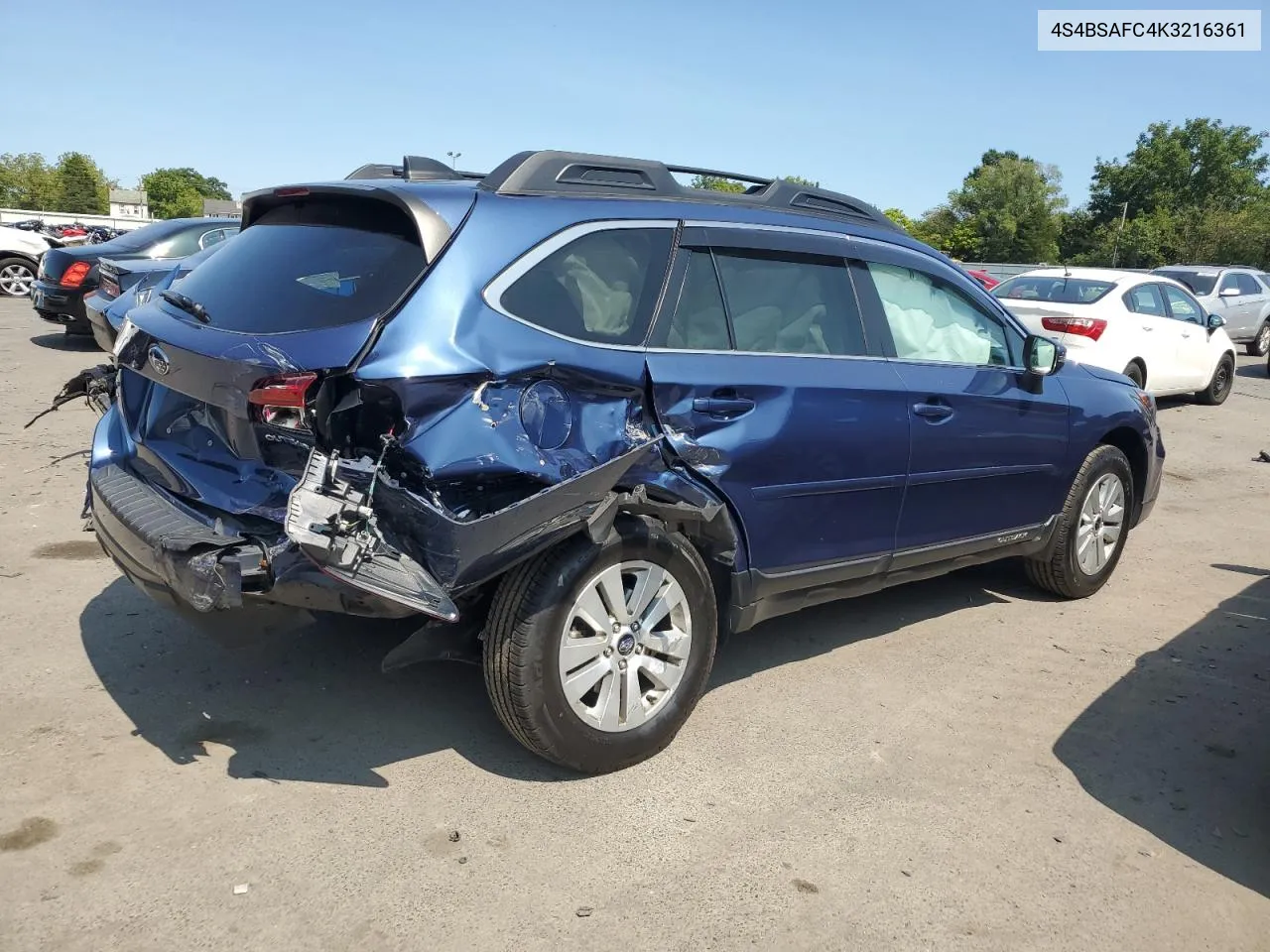 2019 Subaru Outback 2.5I Premium VIN: 4S4BSAFC4K3216361 Lot: 69935234