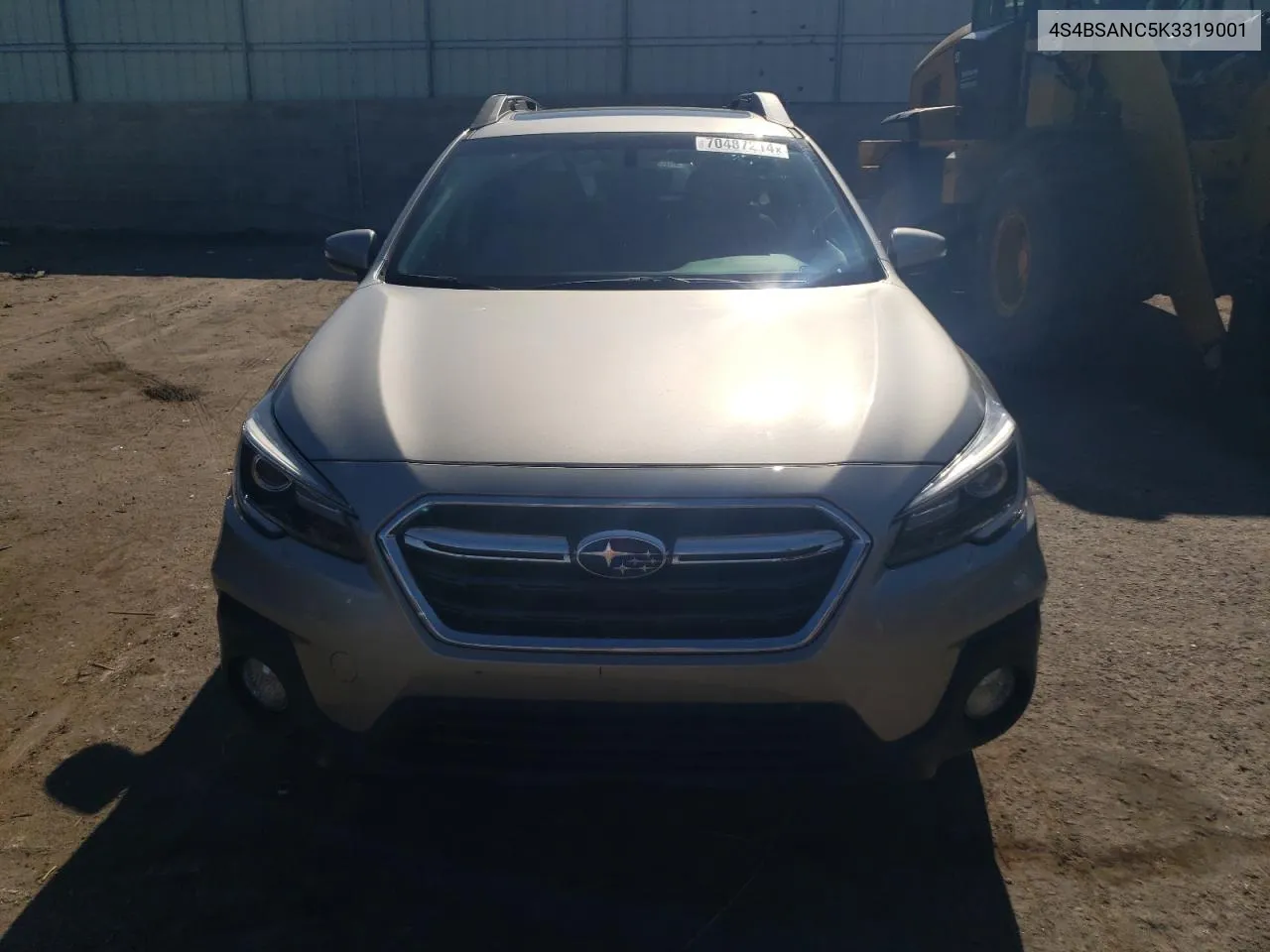 4S4BSANC5K3319001 2019 Subaru Outback 2.5I Limited