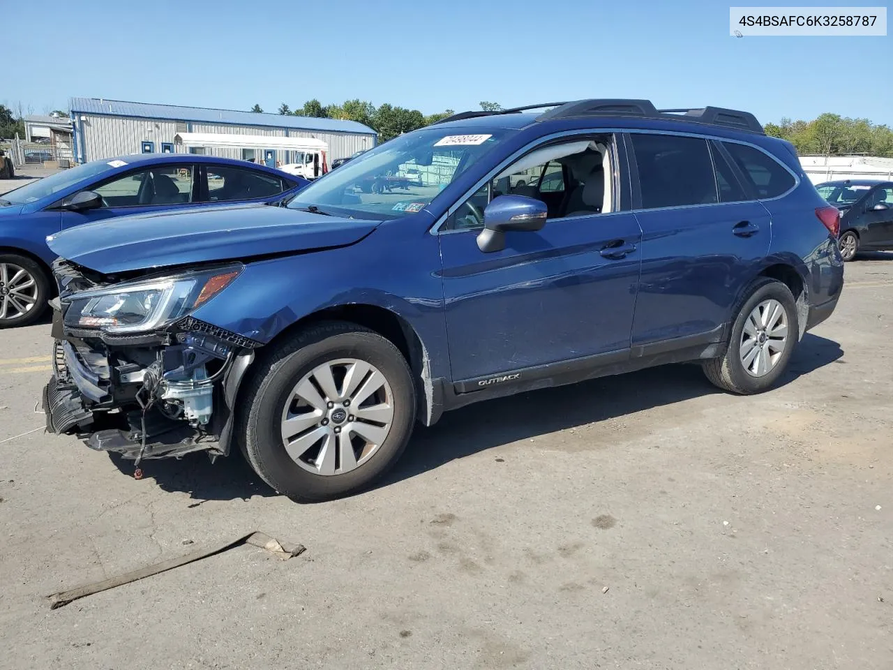 2019 Subaru Outback 2.5I Premium VIN: 4S4BSAFC6K3258787 Lot: 70498044