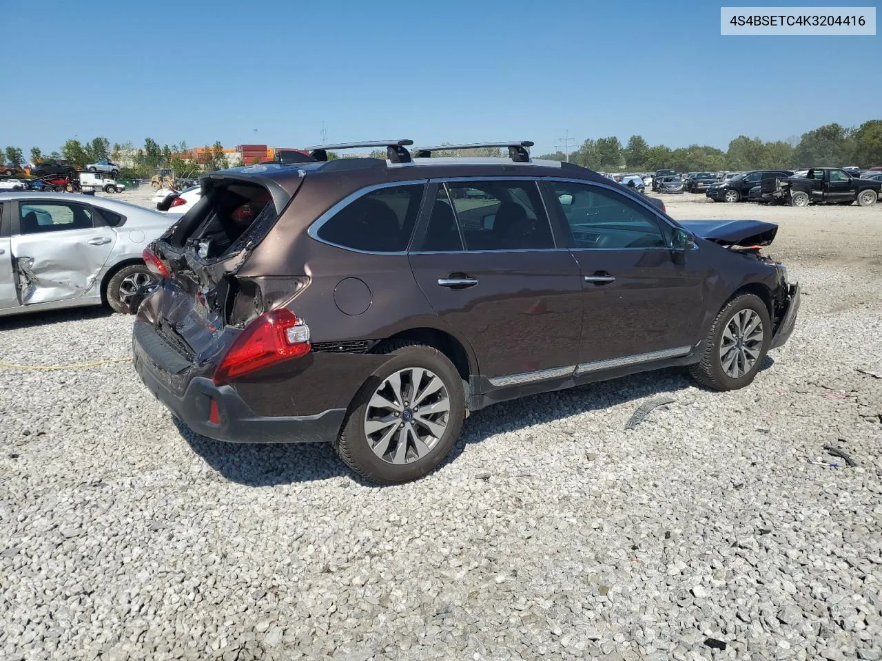 2019 Subaru Outback Touring VIN: 4S4BSETC4K3204416 Lot: 70769574