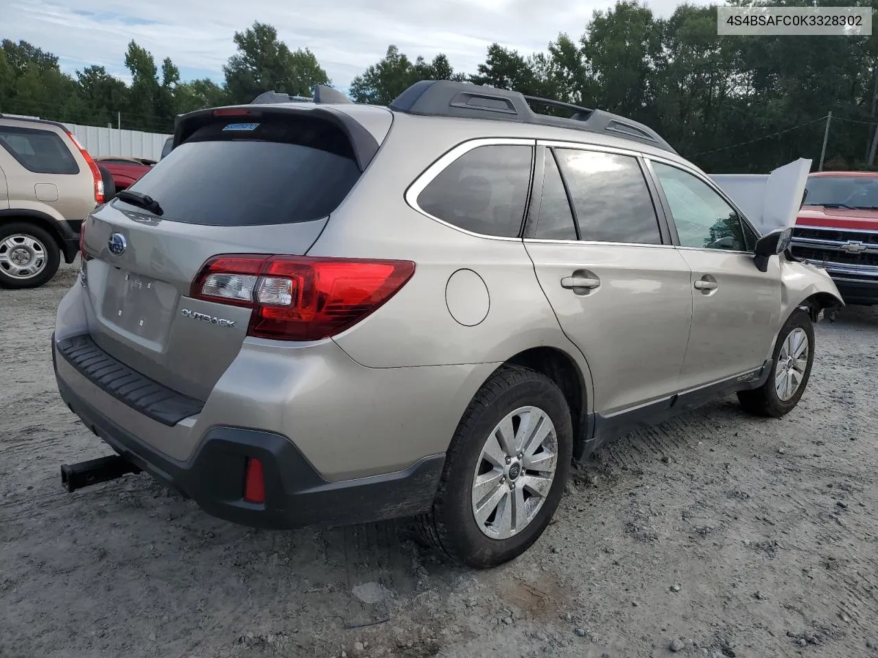 2019 Subaru Outback 2.5I Premium VIN: 4S4BSAFC0K3328302 Lot: 70772794