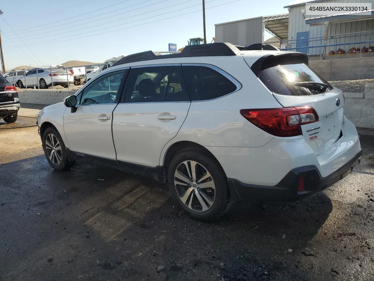 2019 Subaru Outback 2.5I Limited VIN: 4S4BSANC2K3330134 Lot: 70789284