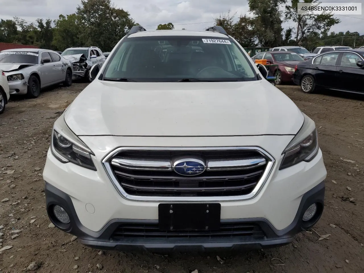 2019 Subaru Outback 3.6R Limited VIN: 4S4BSENC0K3331001 Lot: 71927644