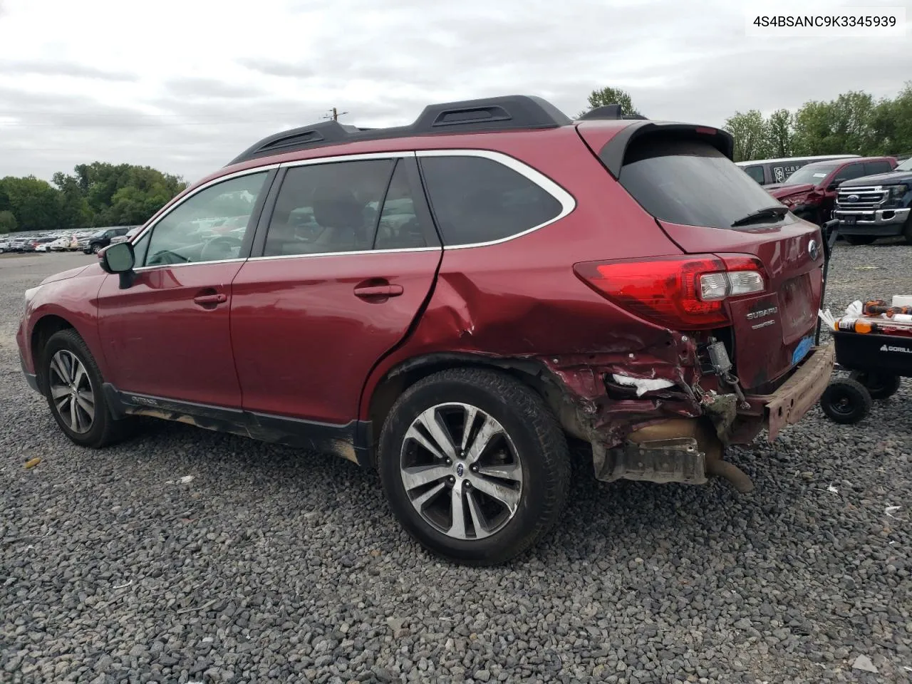 2019 Subaru Outback 2.5I Limited VIN: 4S4BSANC9K3345939 Lot: 71980594