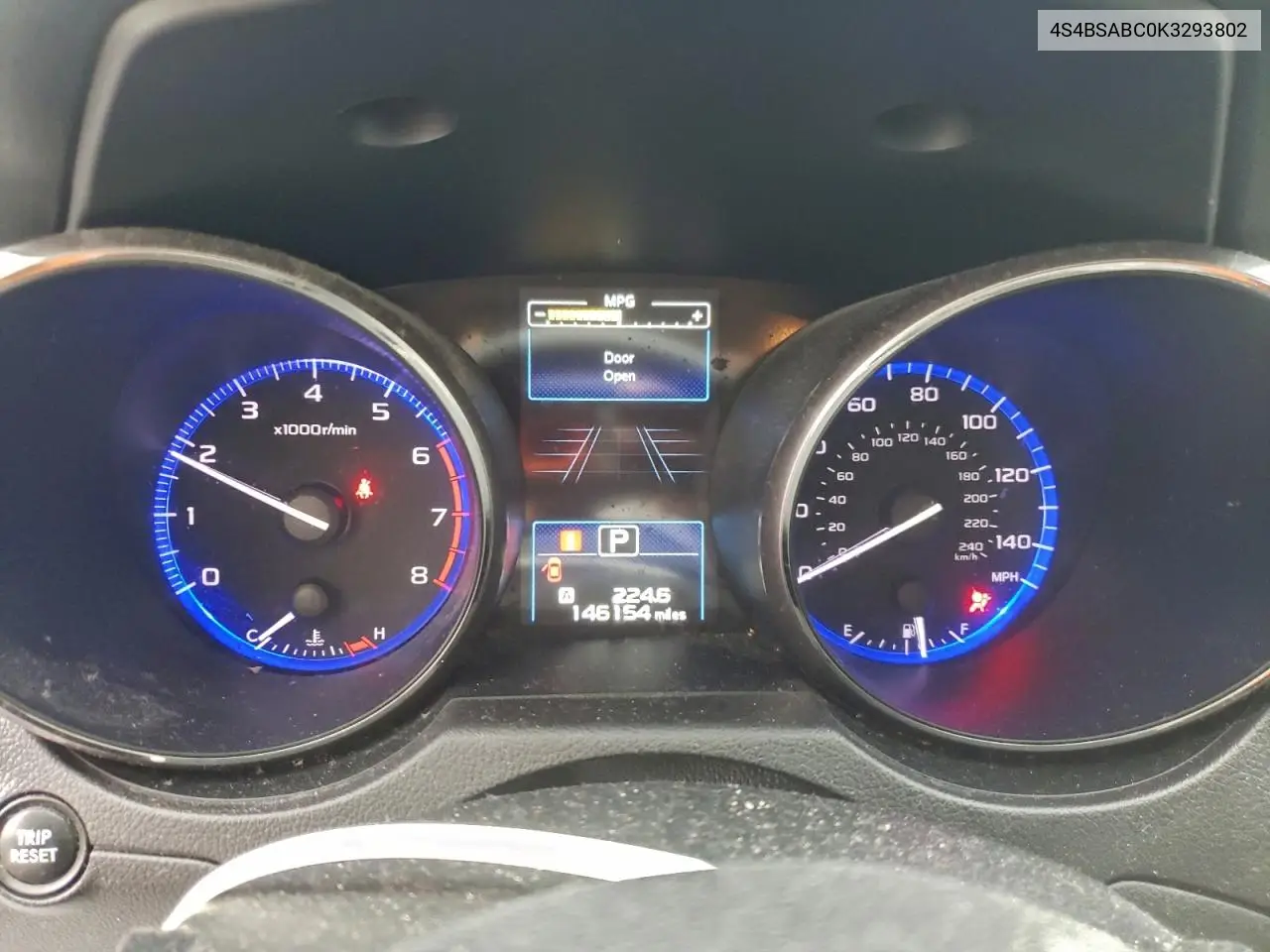 4S4BSABC0K3293802 2019 Subaru Outback 2.5I