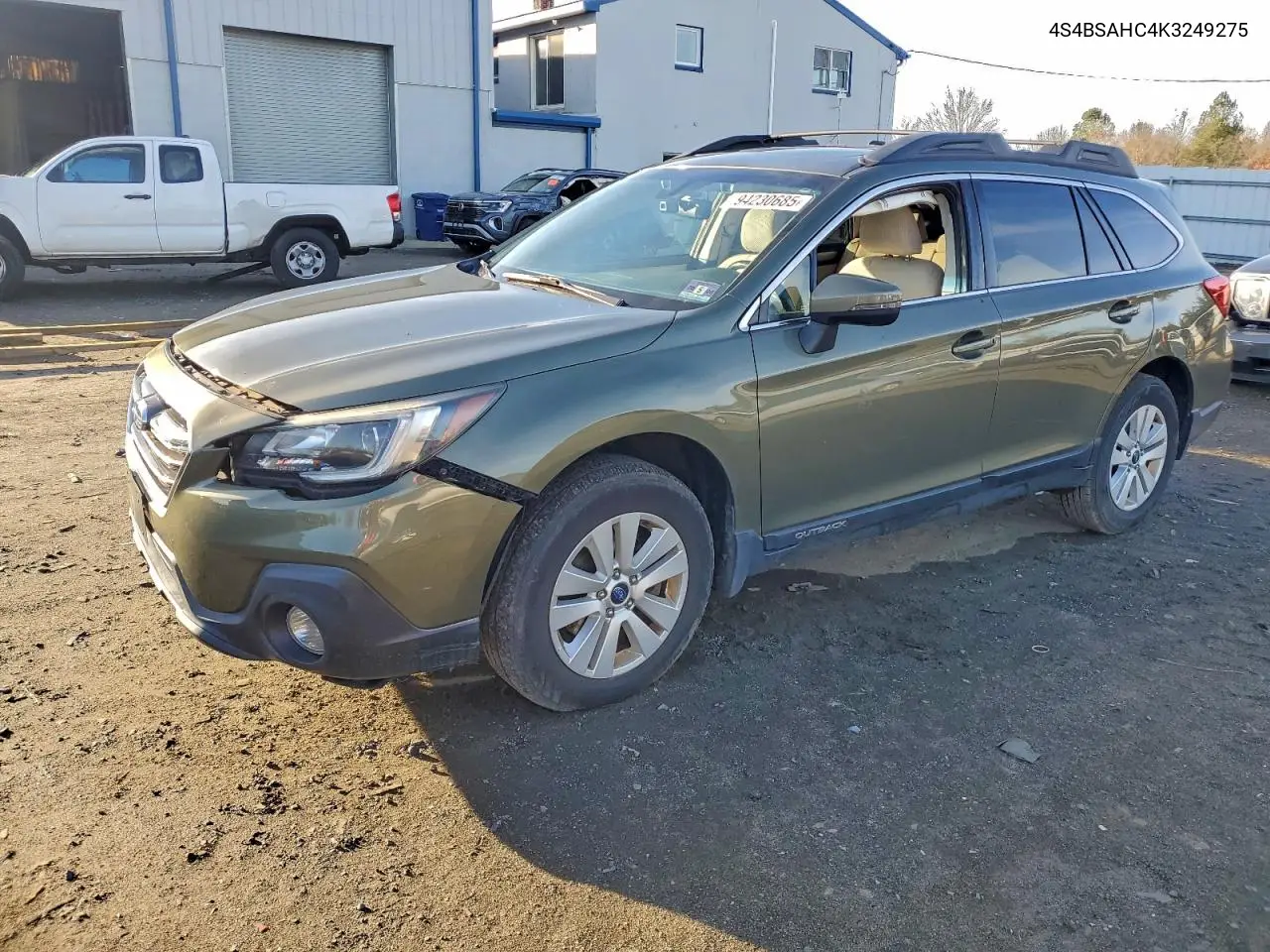 4S4BSAHC4K3249275 2019 Subaru Outback 2.5I Premium