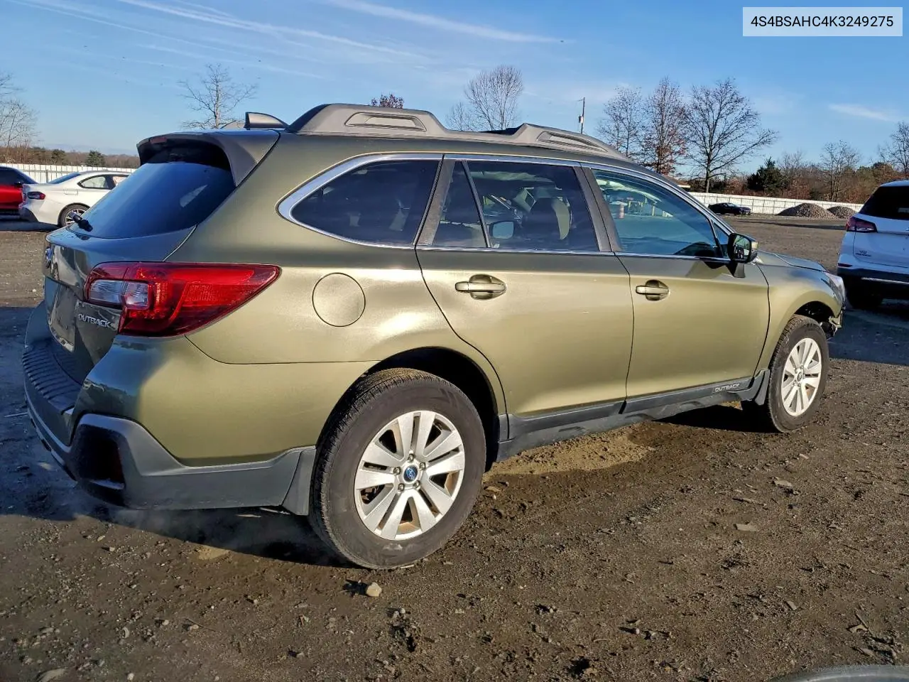4S4BSAHC4K3249275 2019 Subaru Outback 2.5I Premium