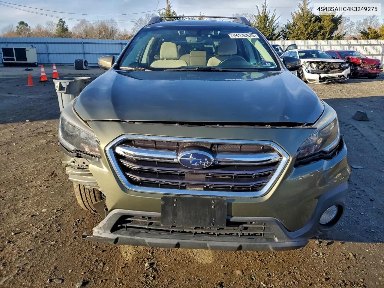 4S4BSAHC4K3249275 2019 Subaru Outback 2.5I Premium