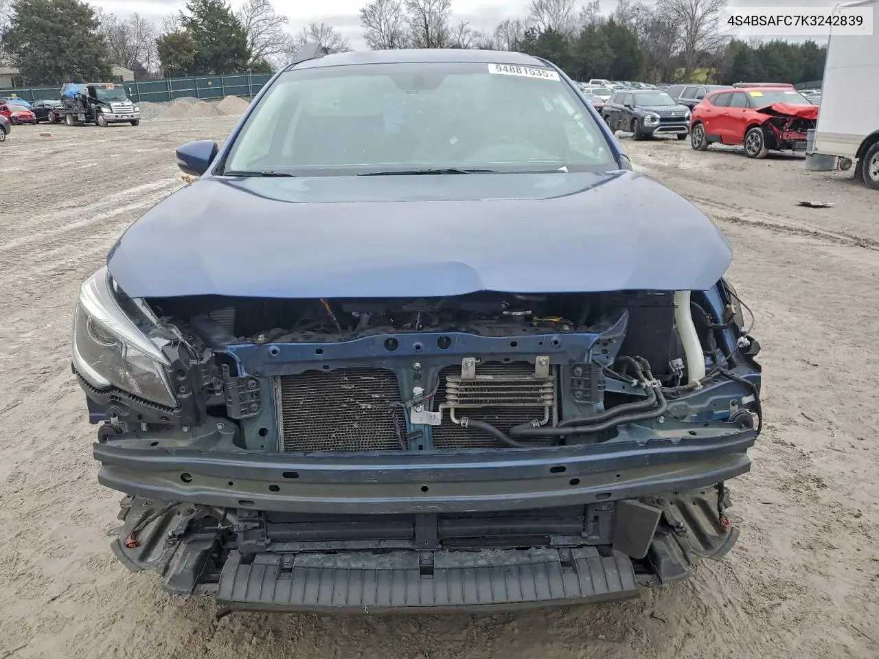 4S4BSAFC7K3242839 2019 Subaru Outback 2.5I Premium