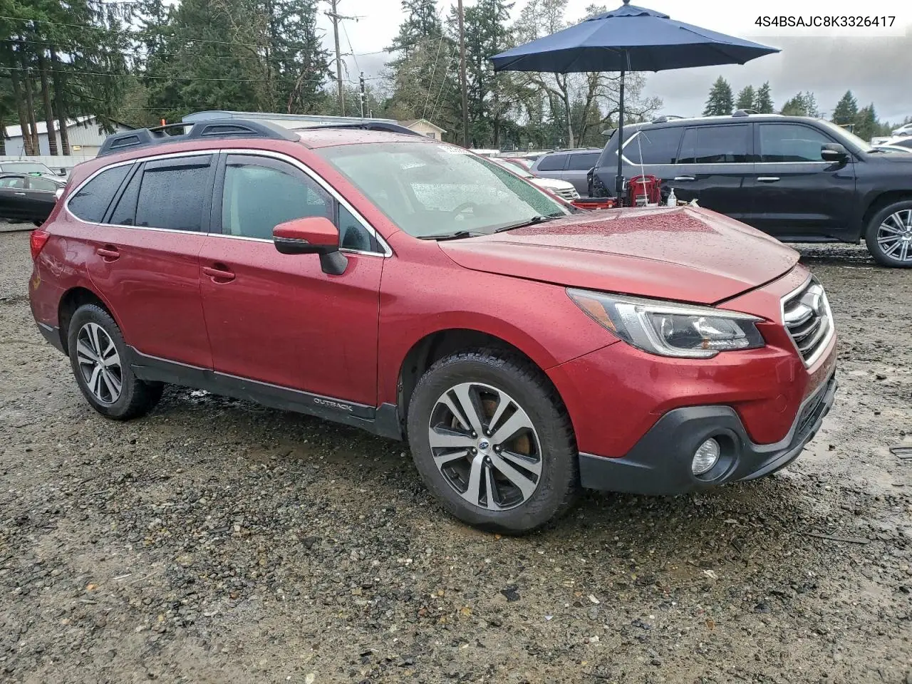 4S4BSAJC8K3326417 2019 Subaru Outback 2.5I Limited
