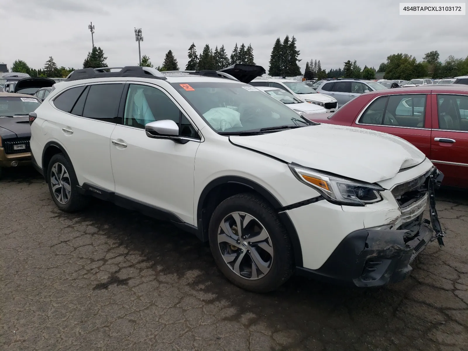 2020 Subaru Outback Touring VIN: 4S4BTAPCXL3103172 Lot: 65146774