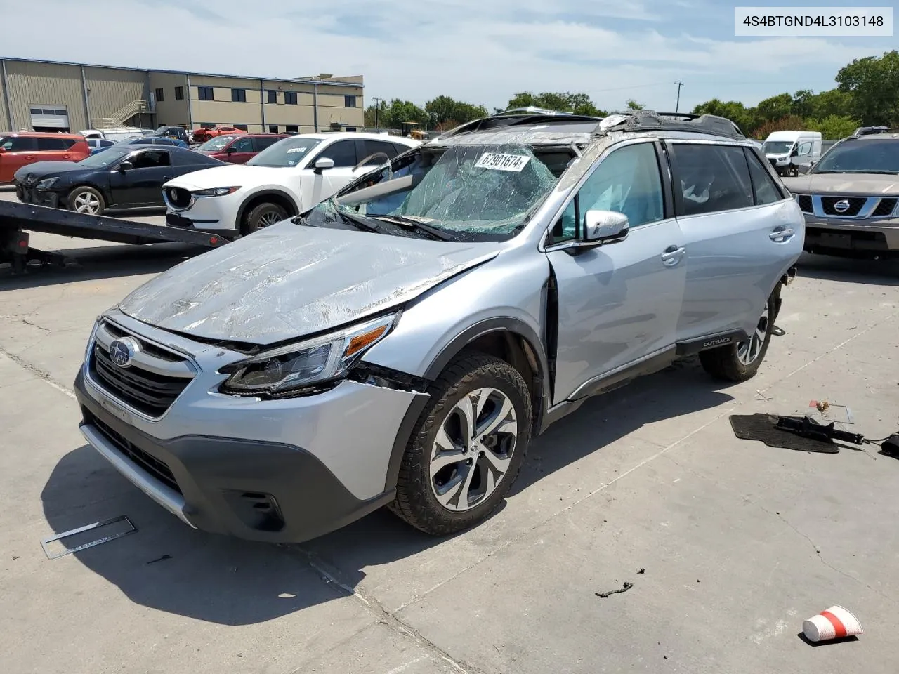 2020 Subaru Outback Limited Xt VIN: 4S4BTGND4L3103148 Lot: 67901674