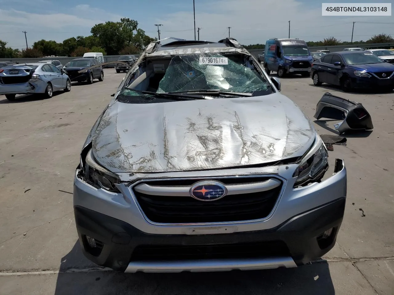 2020 Subaru Outback Limited Xt VIN: 4S4BTGND4L3103148 Lot: 67901674