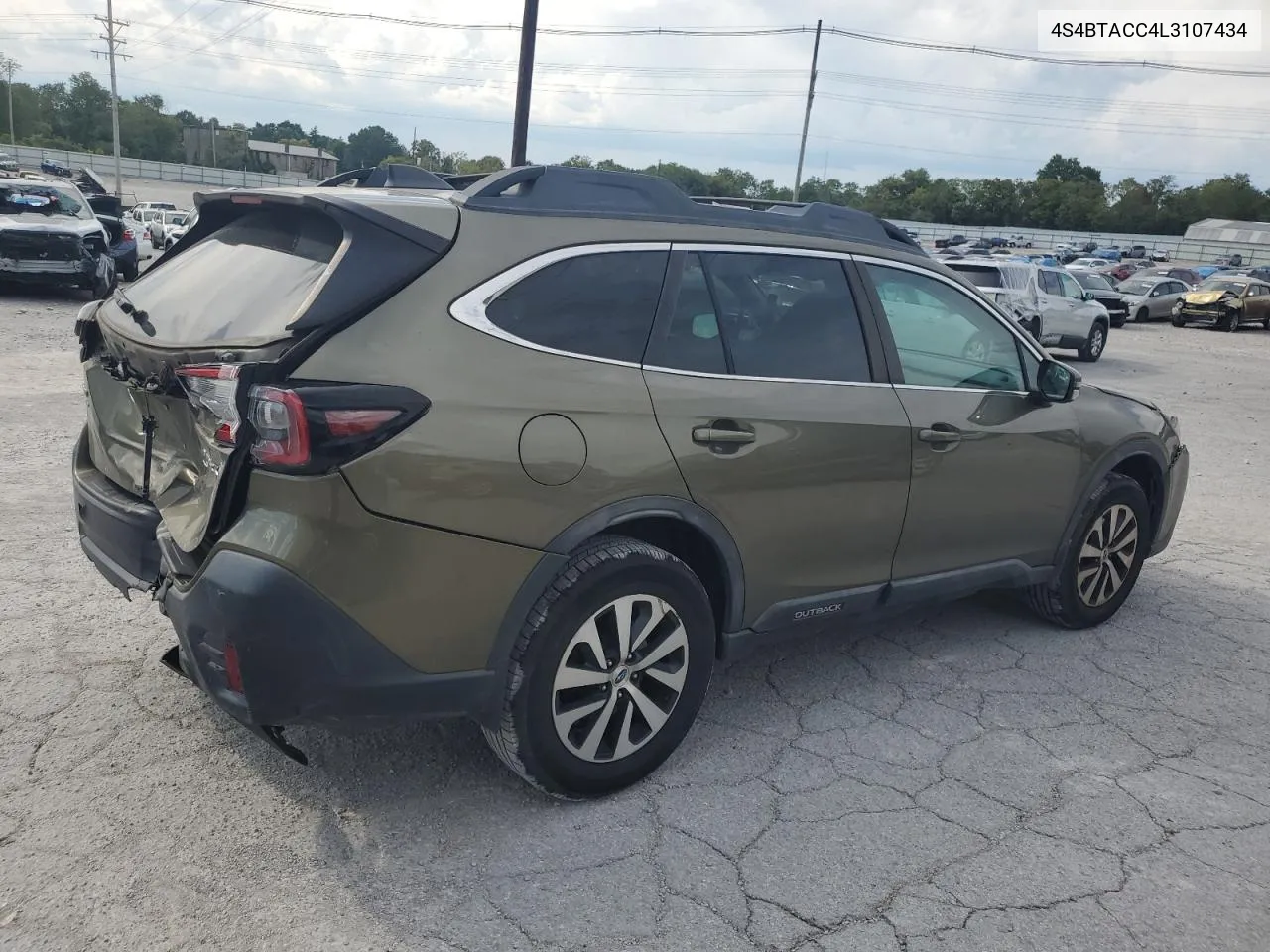 2020 Subaru Outback Premium VIN: 4S4BTACC4L3107434 Lot: 70335004