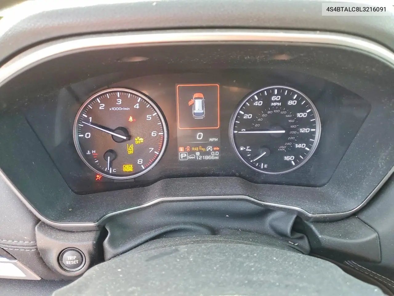 4S4BTALC8L3216091 2020 Subaru Outback Limited