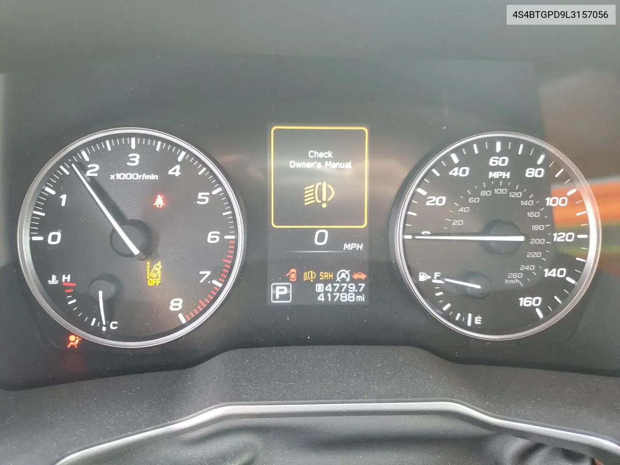4S4BTGPD9L3157056 2020 Subaru Outback Touring Ldl