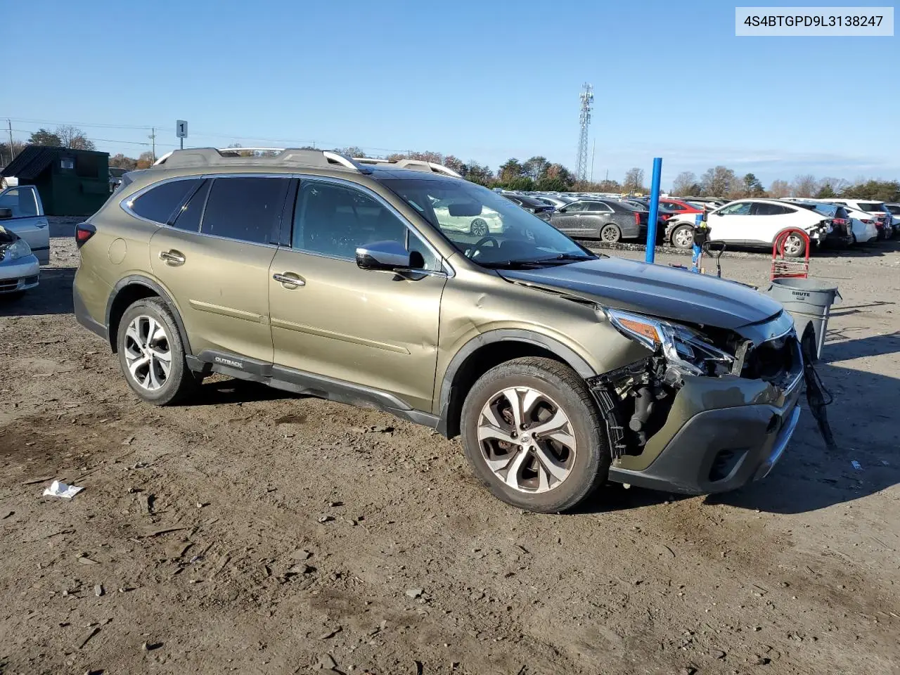 4S4BTGPD9L3138247 2020 Subaru Outback Touring Ldl