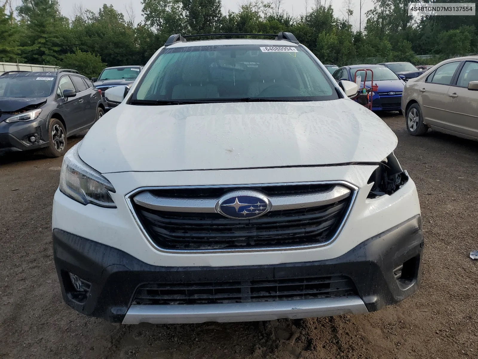 2021 Subaru Outback Limited Xt VIN: 4S4BTGND7M3137554 Lot: 64080994