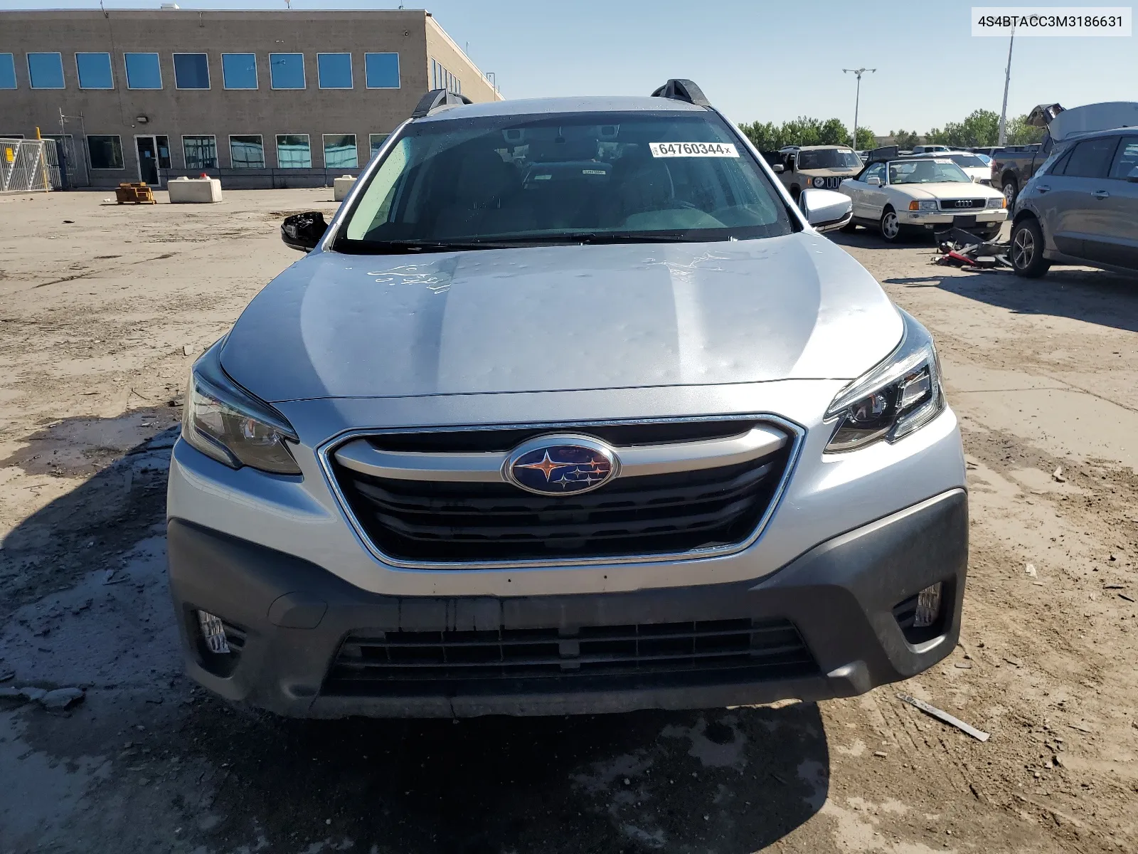 2021 Subaru Outback Premium VIN: 4S4BTACC3M3186631 Lot: 64760344