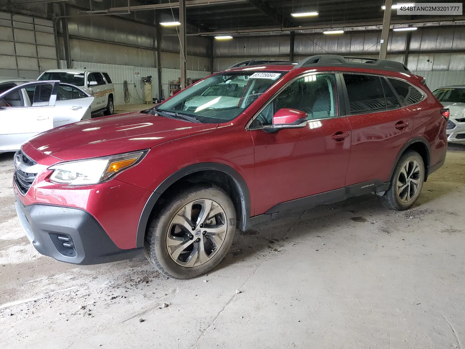 2021 Subaru Outback Limited VIN: 4S4BTANC2M3201777 Lot: 65725664