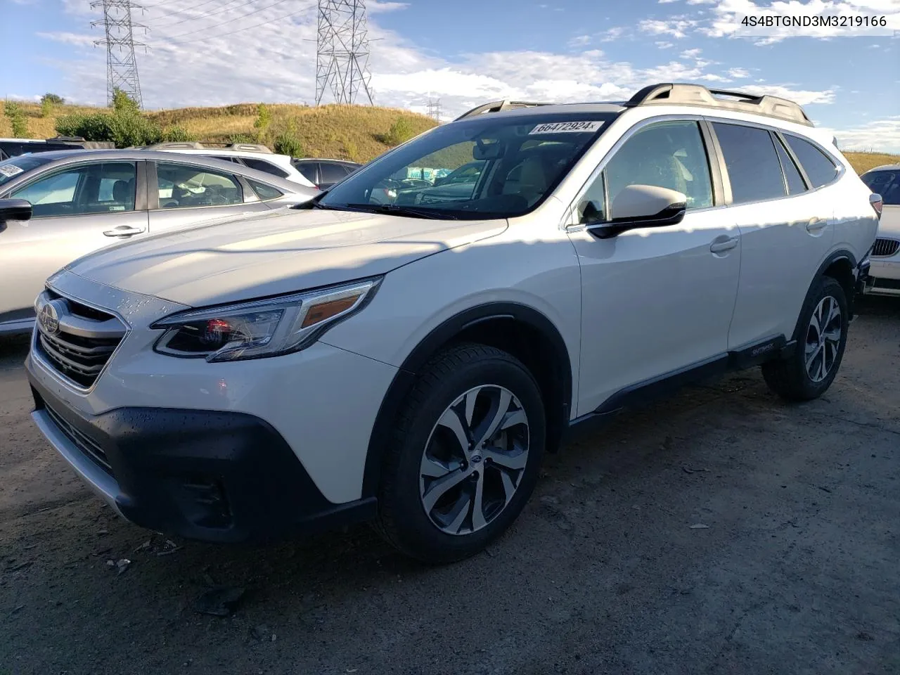 2021 Subaru Outback Limited Xt VIN: 4S4BTGND3M3219166 Lot: 66472924