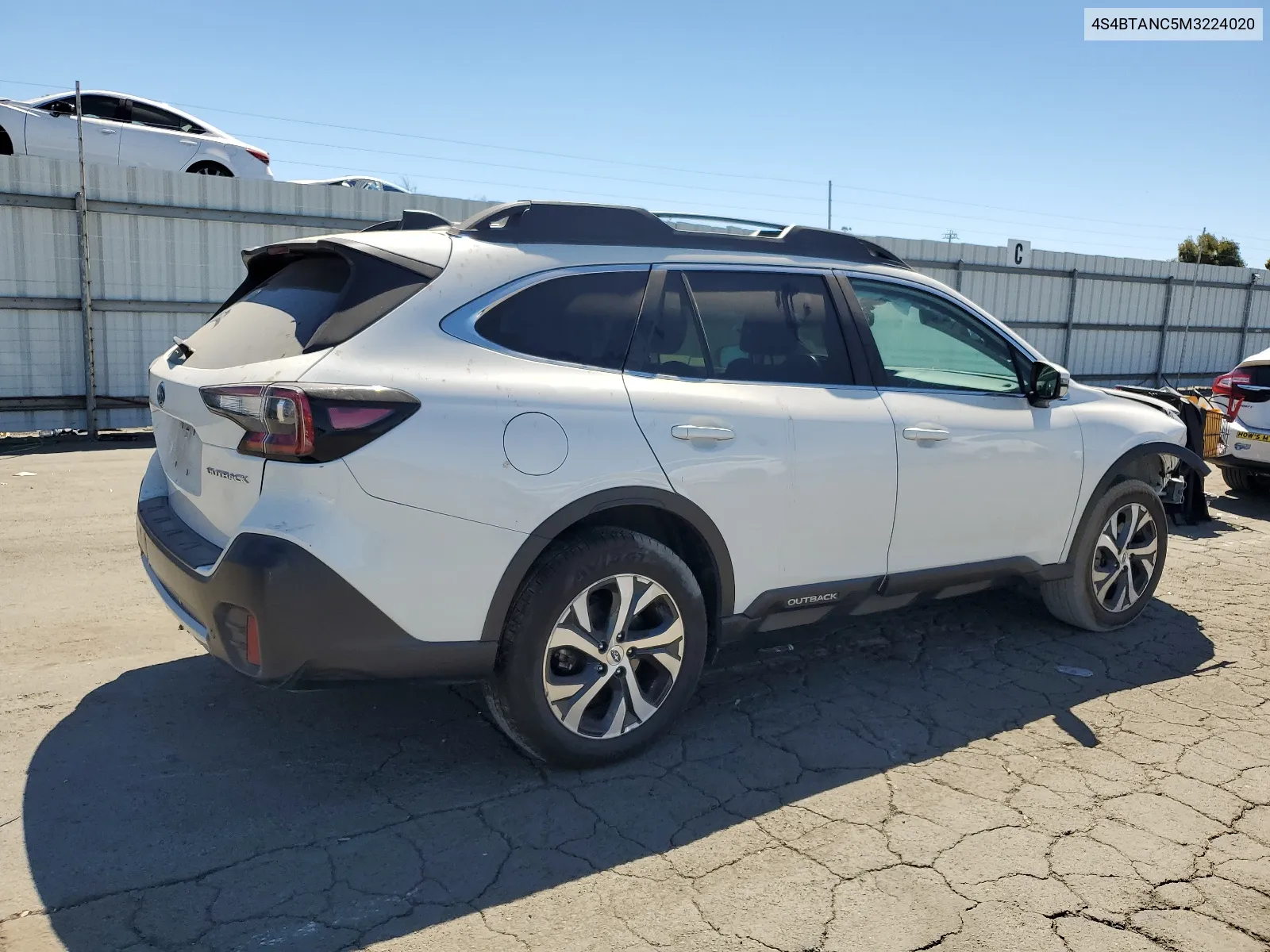 2021 Subaru Outback Limited VIN: 4S4BTANC5M3224020 Lot: 66819684