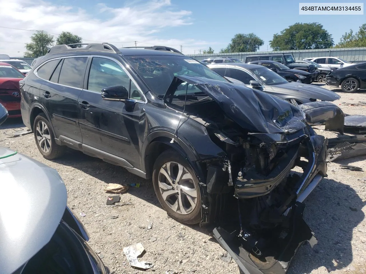 2021 Subaru Outback Limited VIN: 4S4BTAMC4M3134455 Lot: 68317974