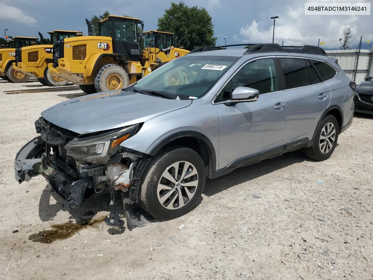 2021 Subaru Outback Premium VIN: 4S4BTADC1M3146241 Lot: 69997774