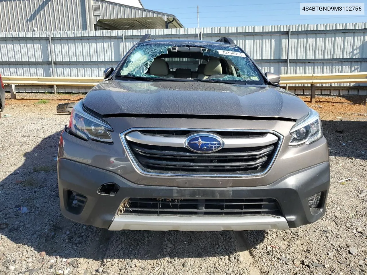 2021 Subaru Outback Limited Xt VIN: 4S4BTGND9M3102756 Lot: 70254954