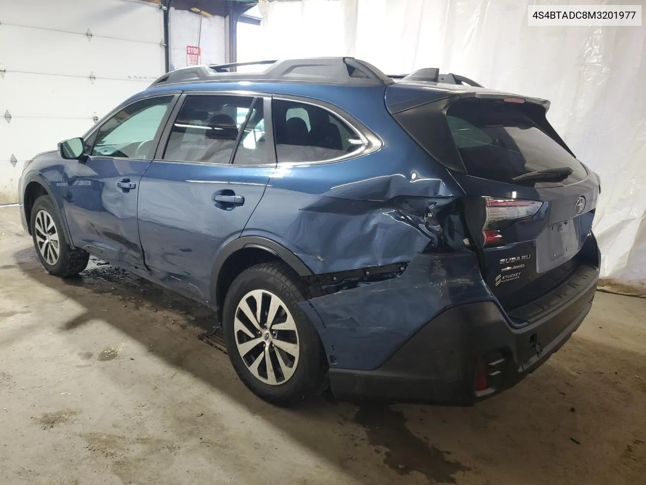 2021 Subaru Outback Premium VIN: 4S4BTADC8M3201977 Lot: 71733484