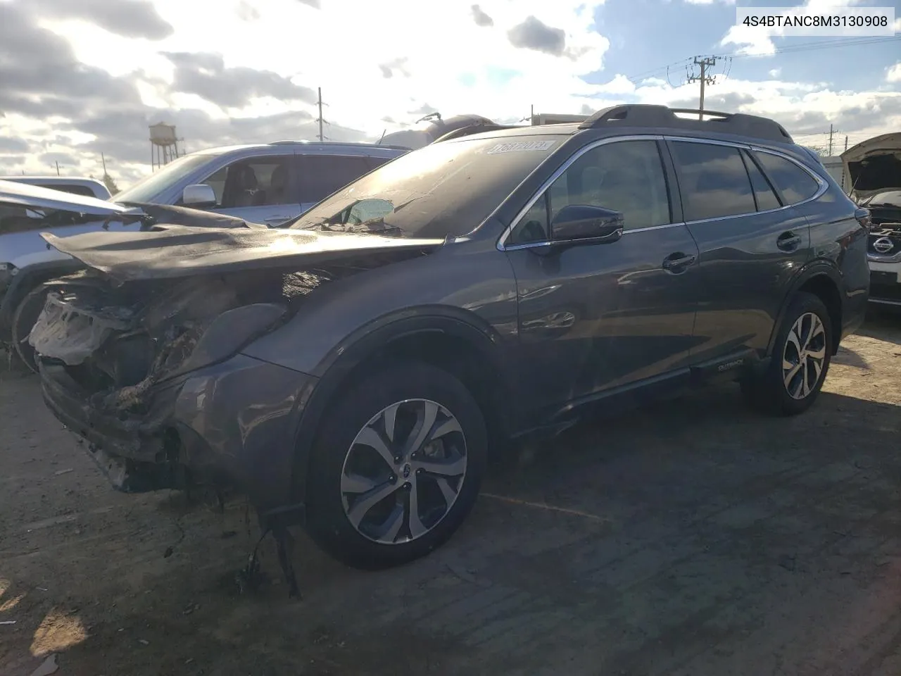 2021 Subaru Outback Limited VIN: 4S4BTANC8M3130908 Lot: 76872073