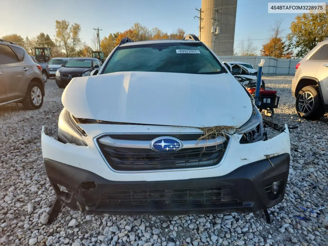 4S4BTAFC0M3228975 2021 Subaru Outback Premium