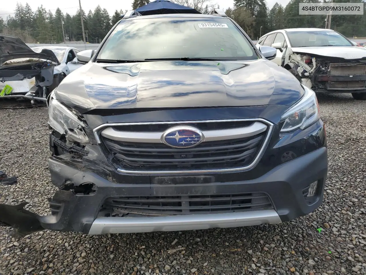 4S4BTGPD9M3160072 2021 Subaru Outback Touring