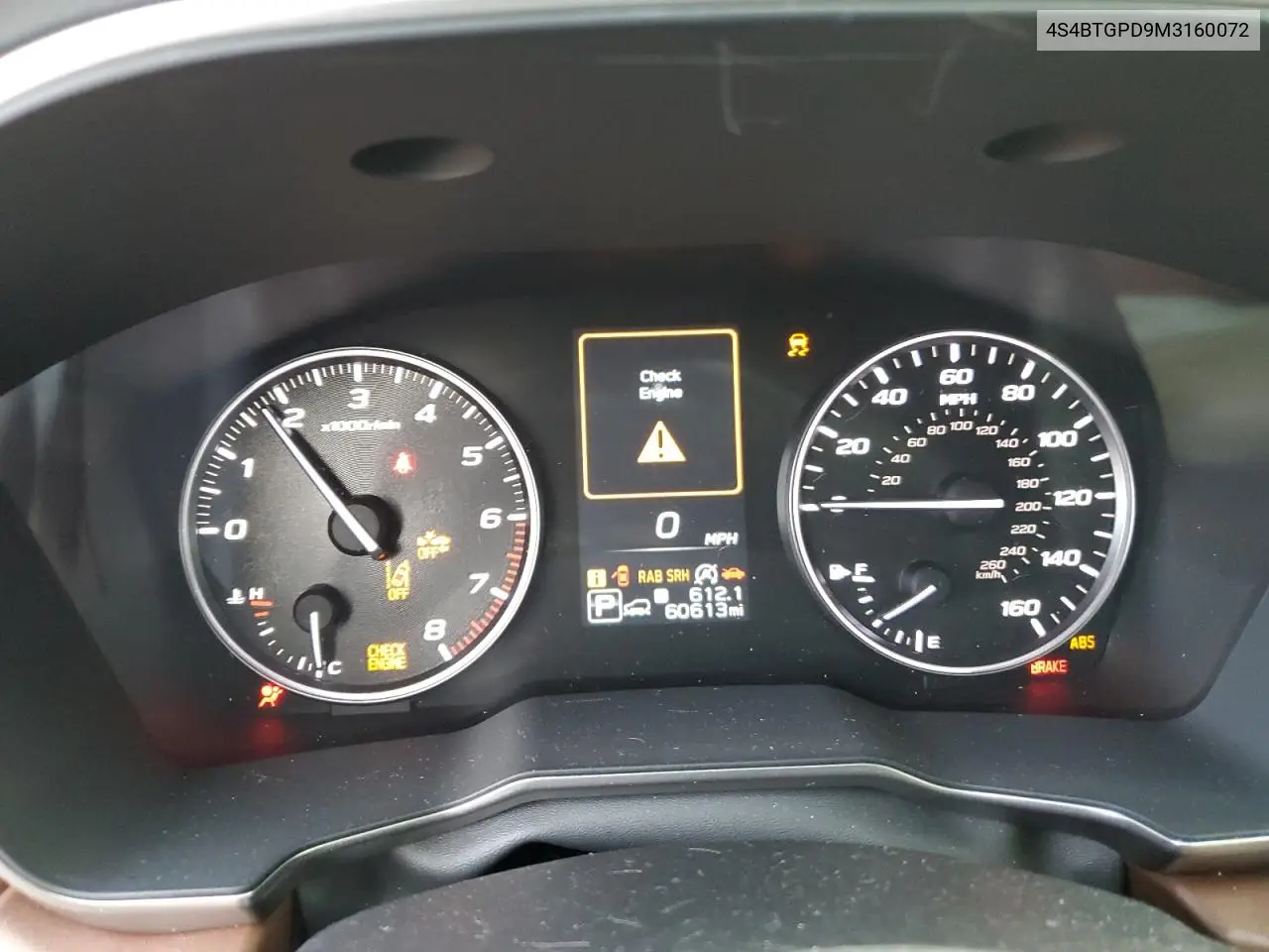 4S4BTGPD9M3160072 2021 Subaru Outback Touring