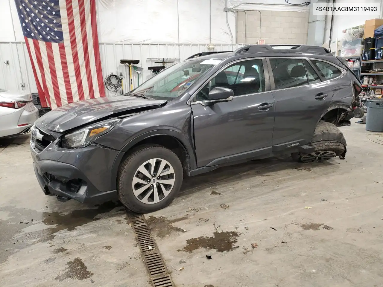 4S4BTAAC8M3119493 2021 Subaru Outback