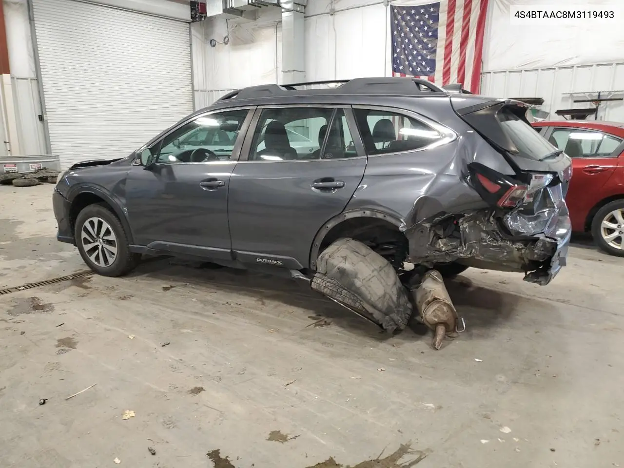 4S4BTAAC8M3119493 2021 Subaru Outback